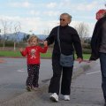 В парке с бабушкой и папой